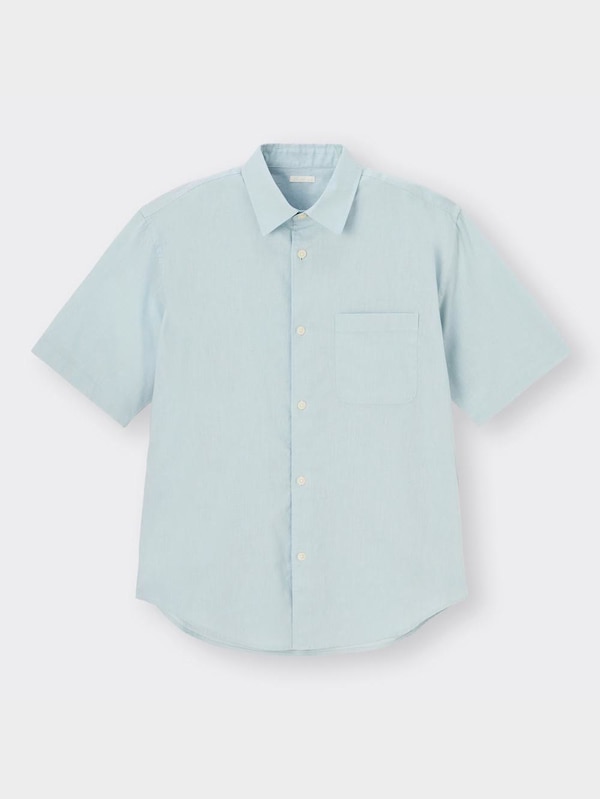 リネンブレンドシャツ(5分袖)+OS