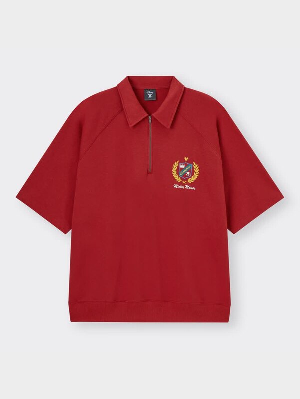 スウェTハーフジップ(5分袖) Disney 2