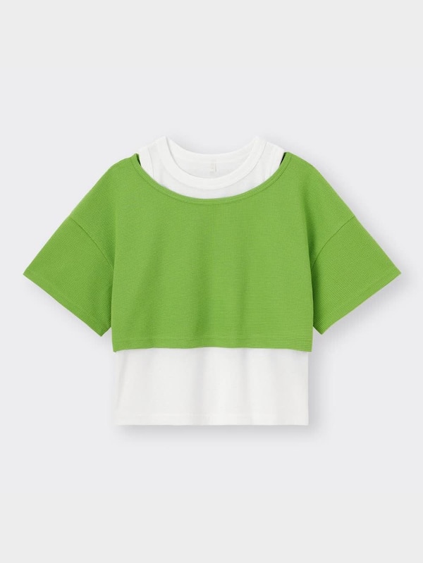 GIRLSタンクトップセットクロップドT(半袖)JR+E