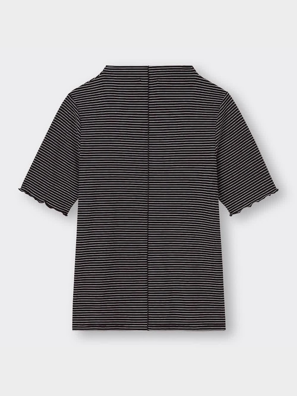 ソフトリブT(5分袖)(ボーダー)Q+E