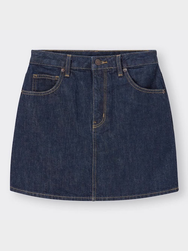 デニムローウエストミニスカートYT+OS