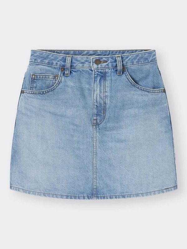 デニムローウエストミニスカートYT+OS