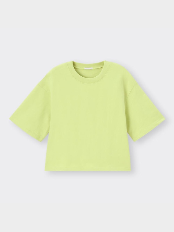 ミニ裏毛ワイドT(5分袖)+OS(米国仕様)