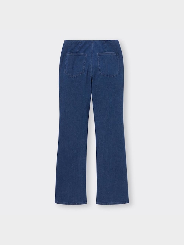 ハイライズフロントスリットフレアジーンズB