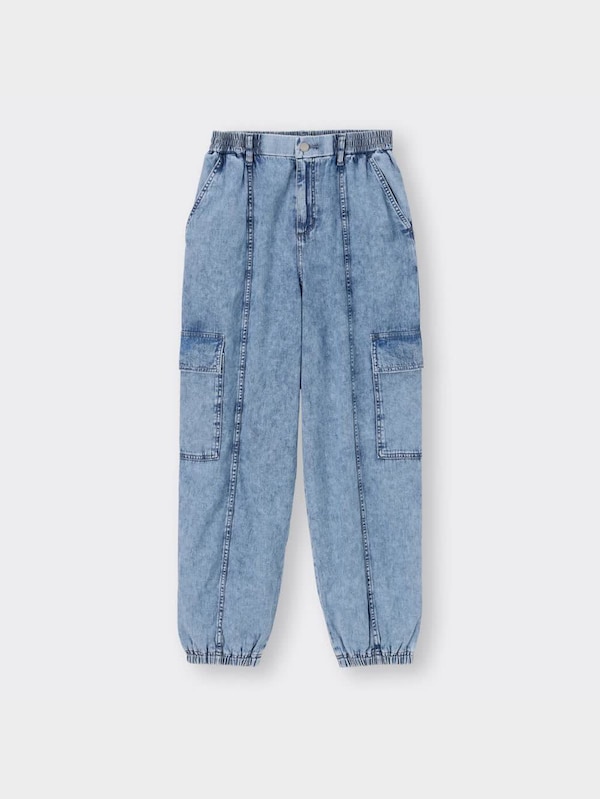 デニムカーゴジョガーパンツ