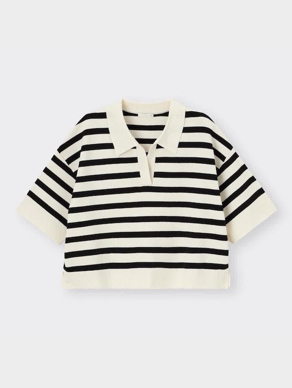 スキッパーポロセーター(5分袖)Q