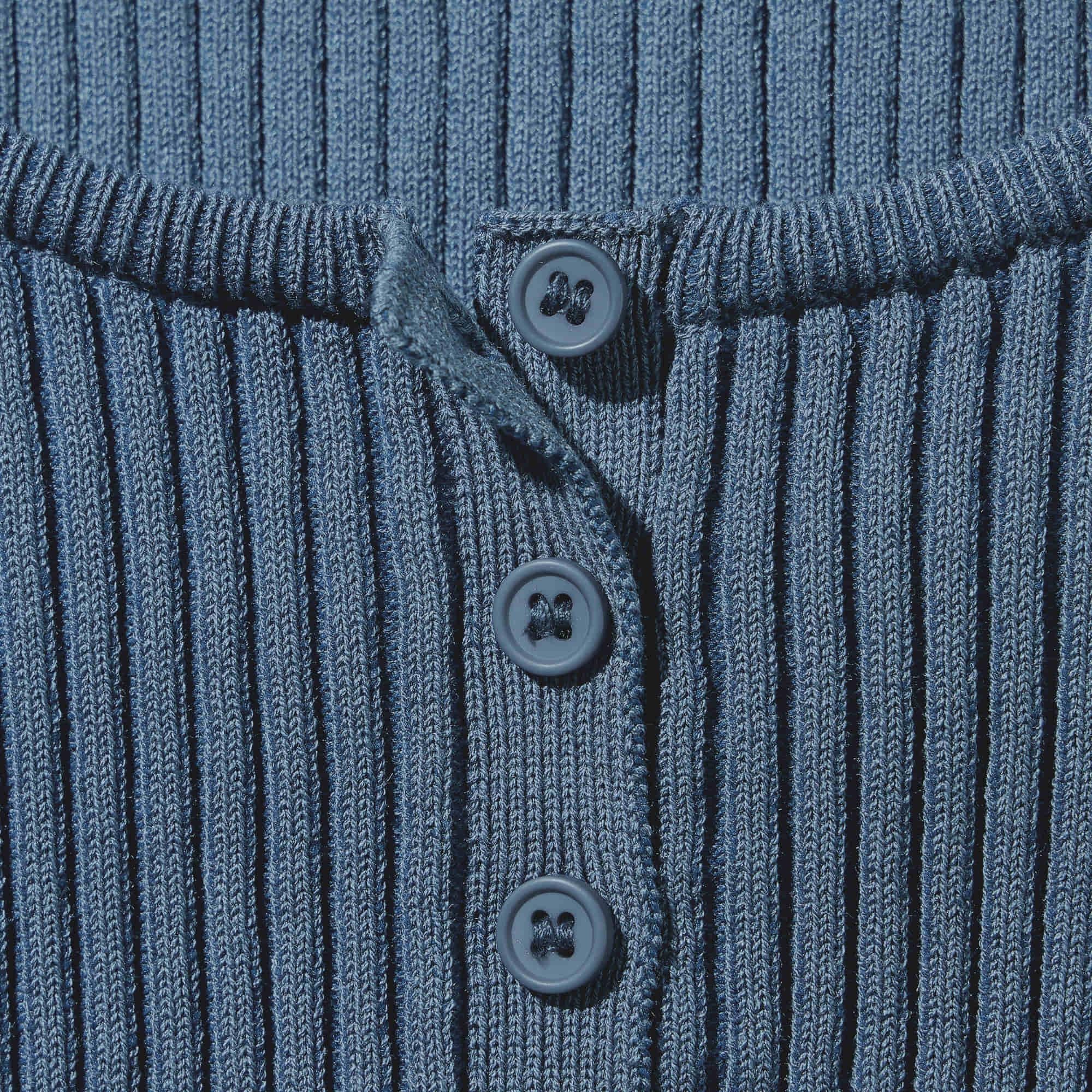 GU公式 | リブヘンリーネックセーター(半袖)