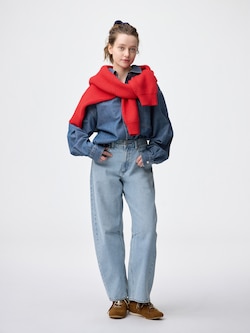 バレルレッグジーンズ(丈標準71.0～75.0cm)(セットアップ可能)