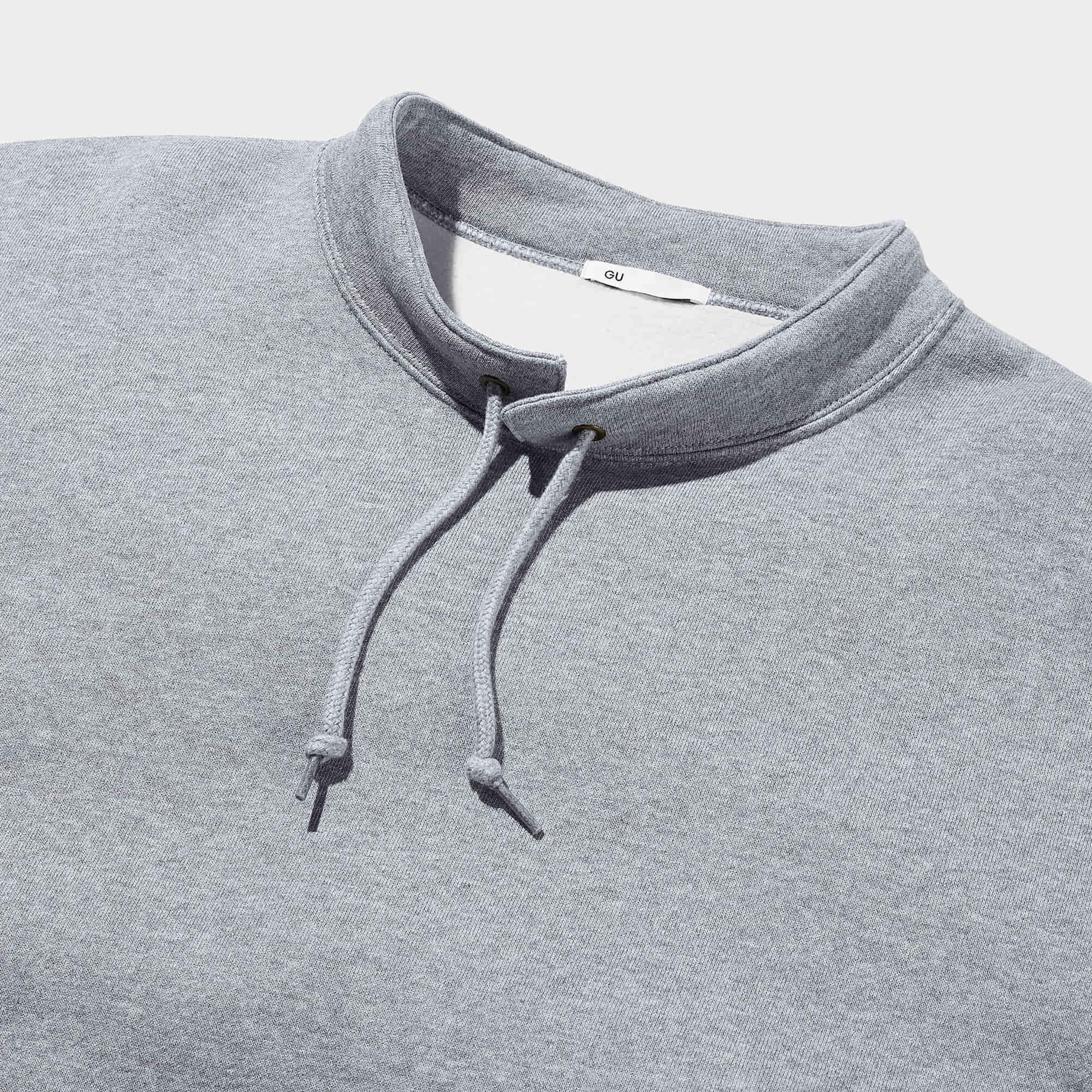 GU公式 | ヘビーウェイトスウェットスタンドカラープルオーバー