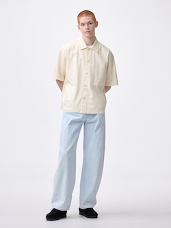 バレルレッグジーンズ+EC(丈長め80.0cm)