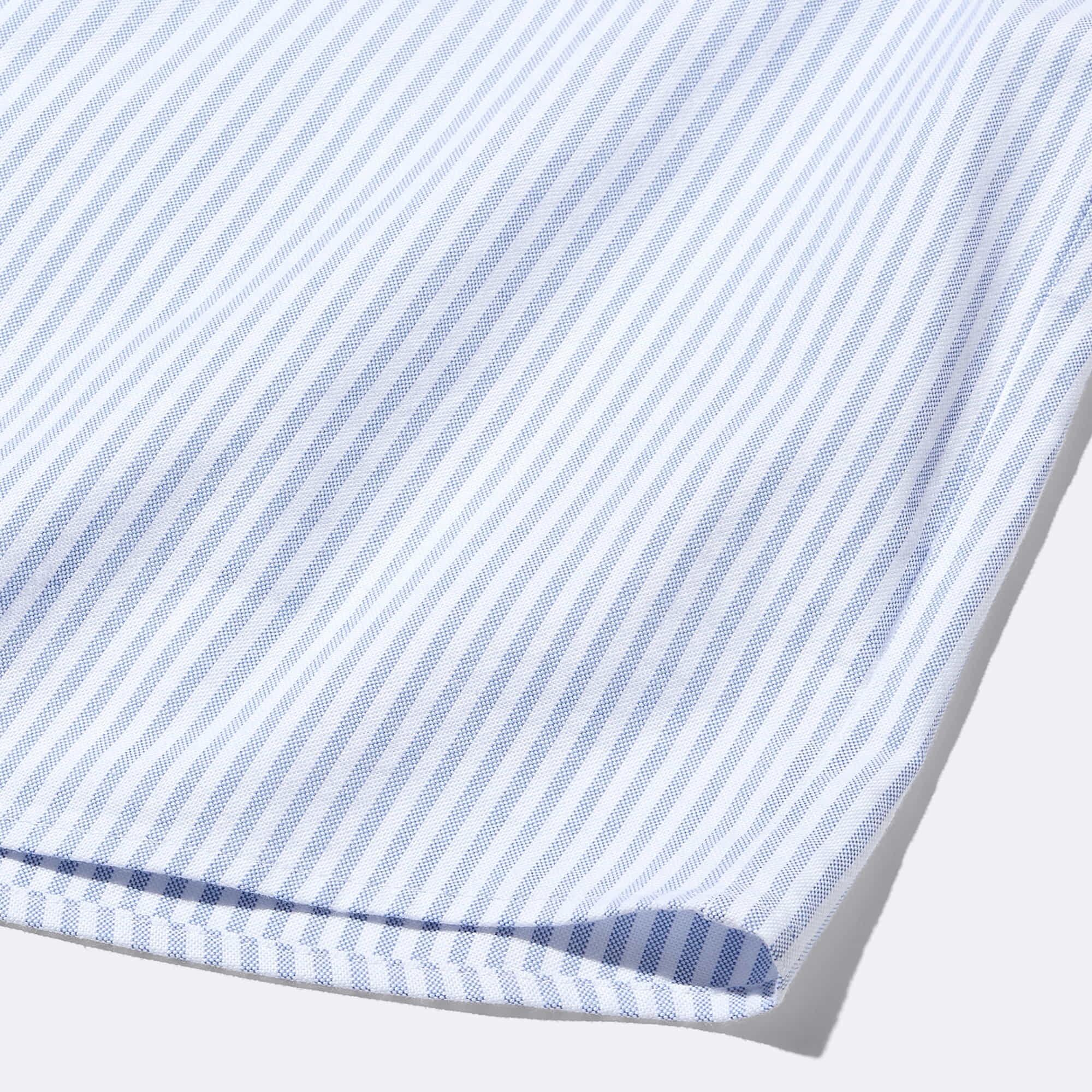 ♡♡♡ GU公式 | オックスフォードストライプショートシャツ