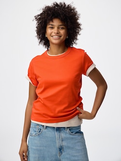 コットンスムースクルーネックT