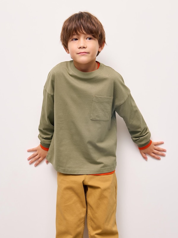KIDS コットンポケットT(長袖)