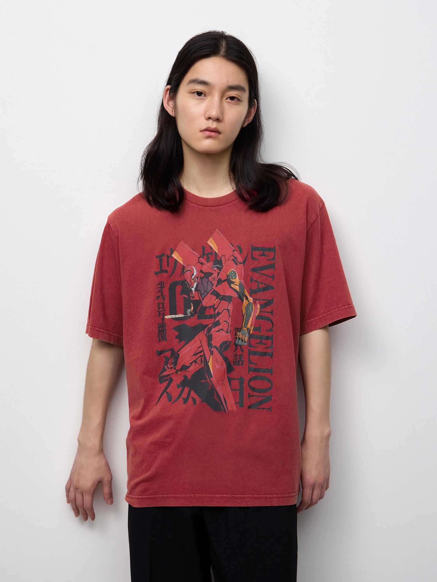 GU公式 | ウォッシュドグラフィックT EVANGELION(ユニセックス)