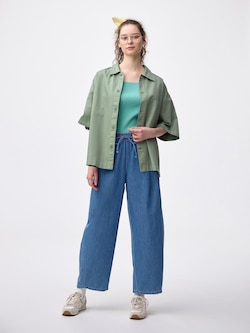 ライトデニムバレルアンクルパンツ+EC(丈長め69.0cm)