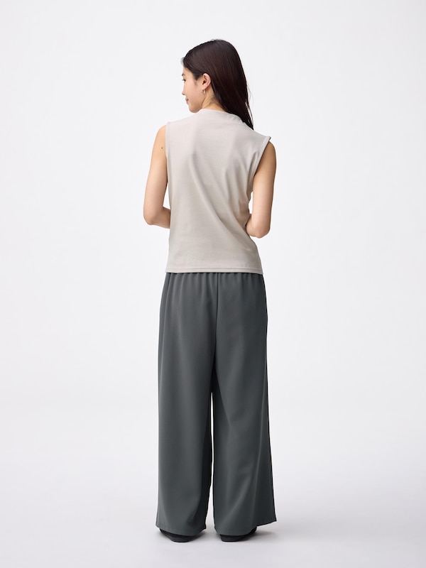 ドレープワイドパンツ+EC(丈短め61.0cm)