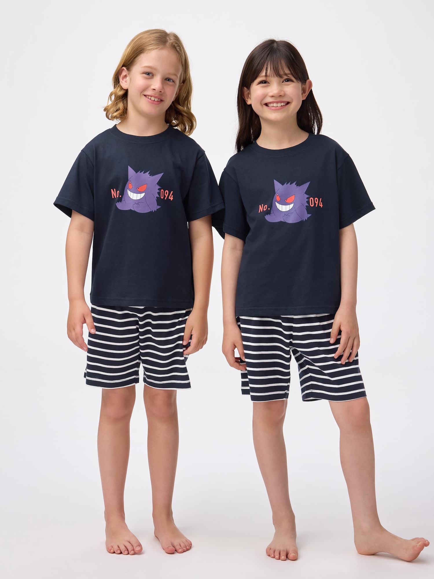 GU公式 | KIDSコットンラウンジセット(半袖&ショートパンツ) Pokemon