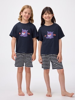 KIDS(男女兼用)コットンラウンジセット(半袖&ショートパンツ) Pokemon