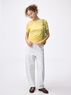 スウェットバレルアンクルパンツ(丈標準64.0～68.0cm)