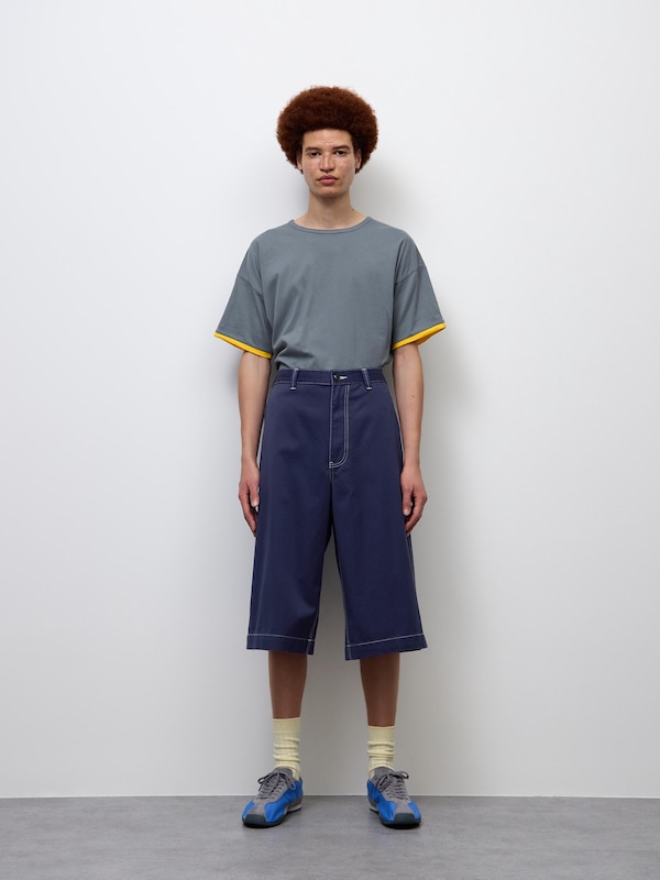 ツイルバギークロップドパンツ ST