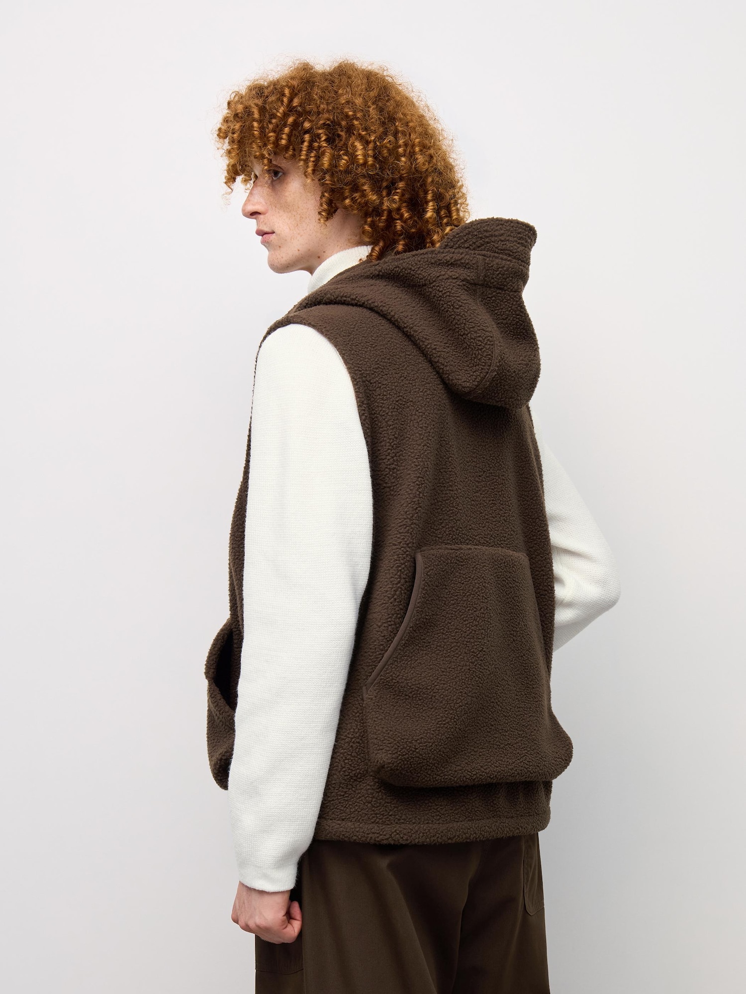 フリースフーデッドオーバーサイズベスト ENGINEERED GARMENTS (オーバーサイズフィット)