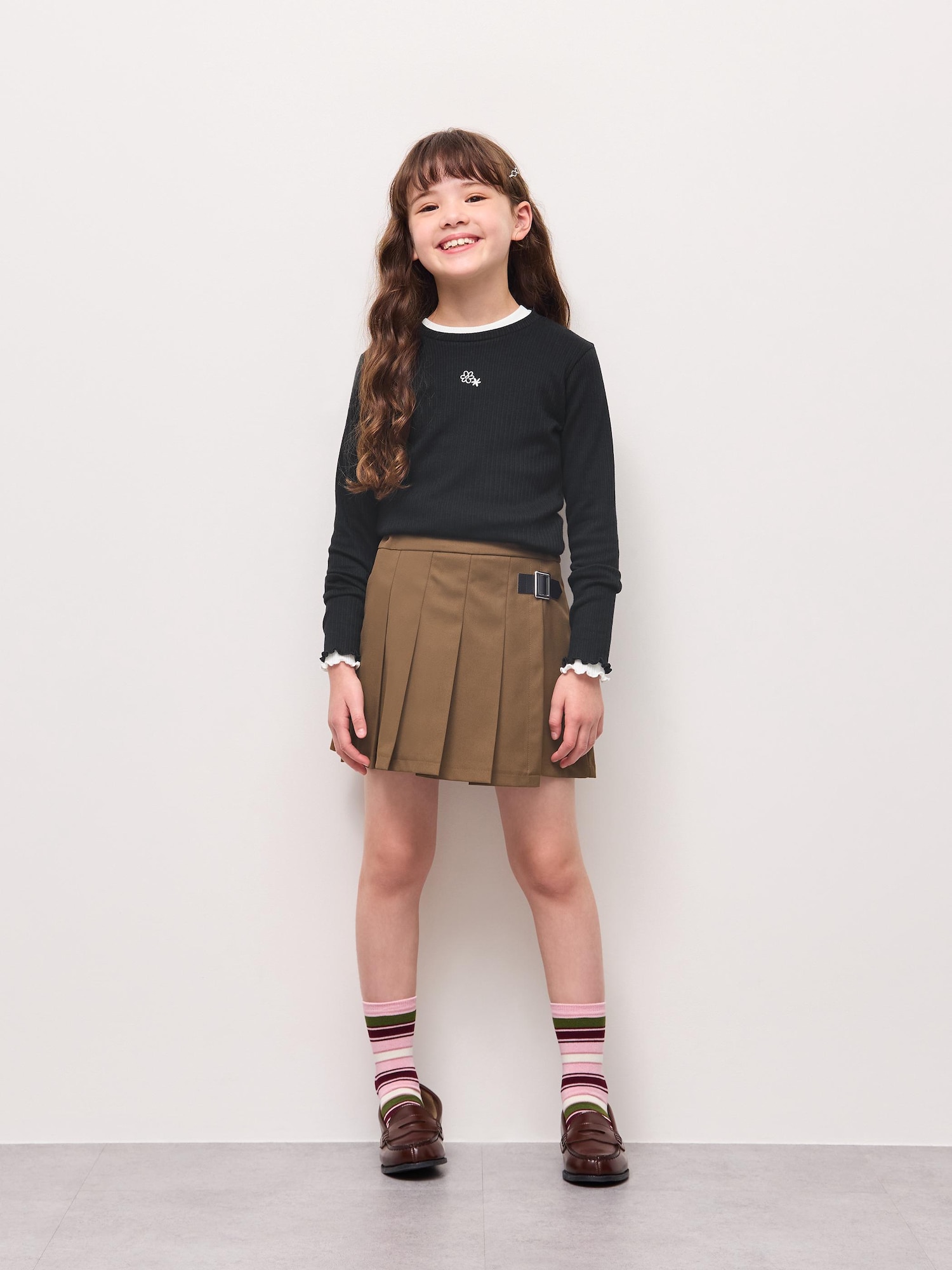 GIRLSプリーツラップミニスコート