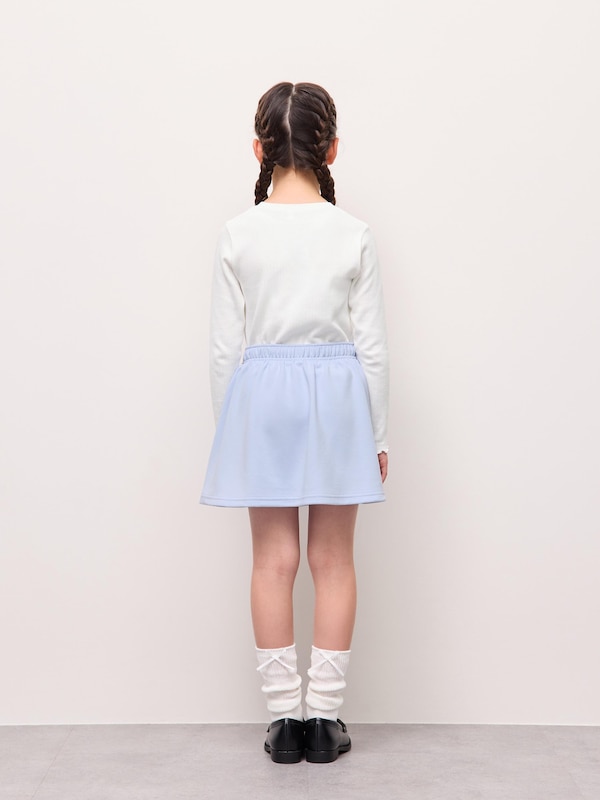 GIRLSスムーススウェットフレアミニスコートCZ