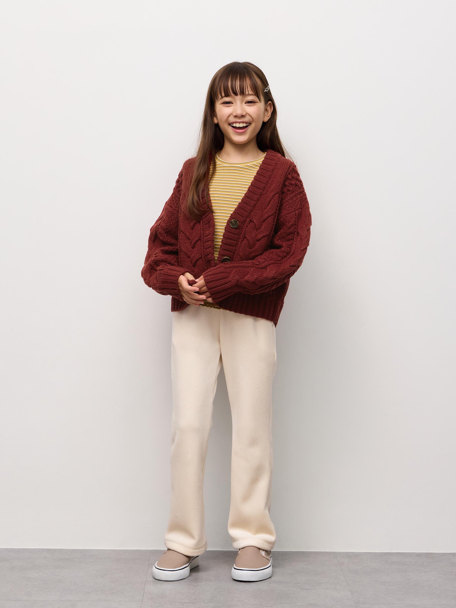 GIRLSヌクヌクニットコールフレアパンツ
