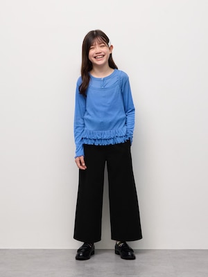 GIRLS起毛ワイドパンツPF