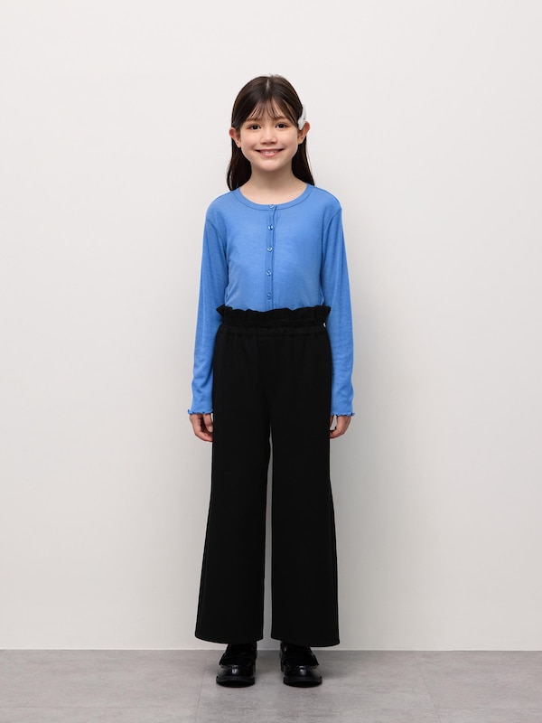 GIRLS起毛ワイドパンツ