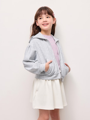 GIRLSスムーススウェットフルジップパーカ CZ