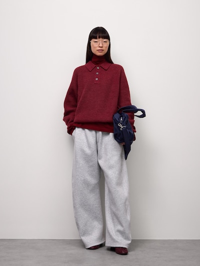 GU スムーススウェット3Dバレルパンツ
