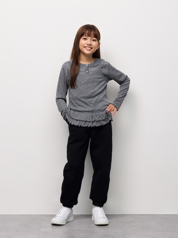 KIDSヘビーウェイトスウェットワイドジョガーパンツ