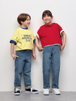 KIDSデニムストレッチストレートパンツ ST