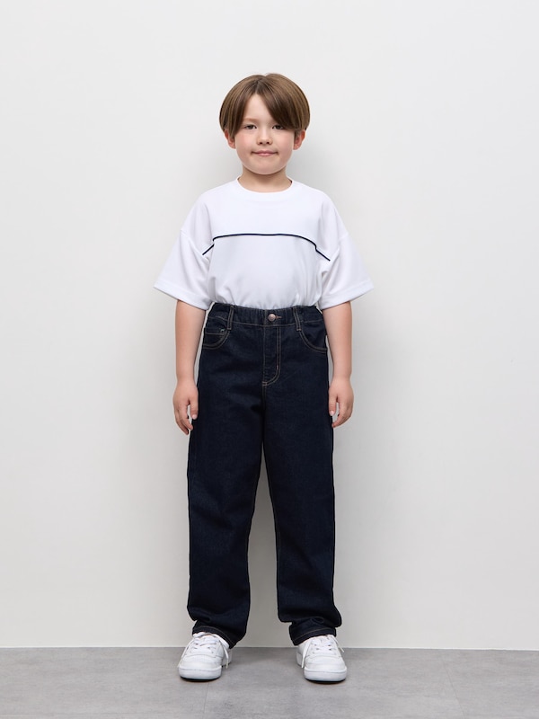 KIDSデニムストレッチストレートパンツ ST
