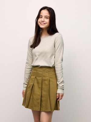 TEENリブクロップドボーダーT JRUL
