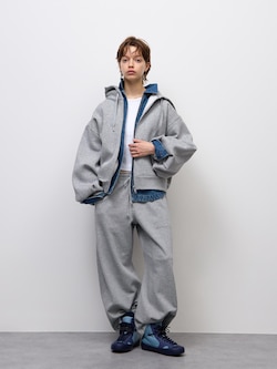 スウェット3Dバレルパンツ UL+EC(丈短め)