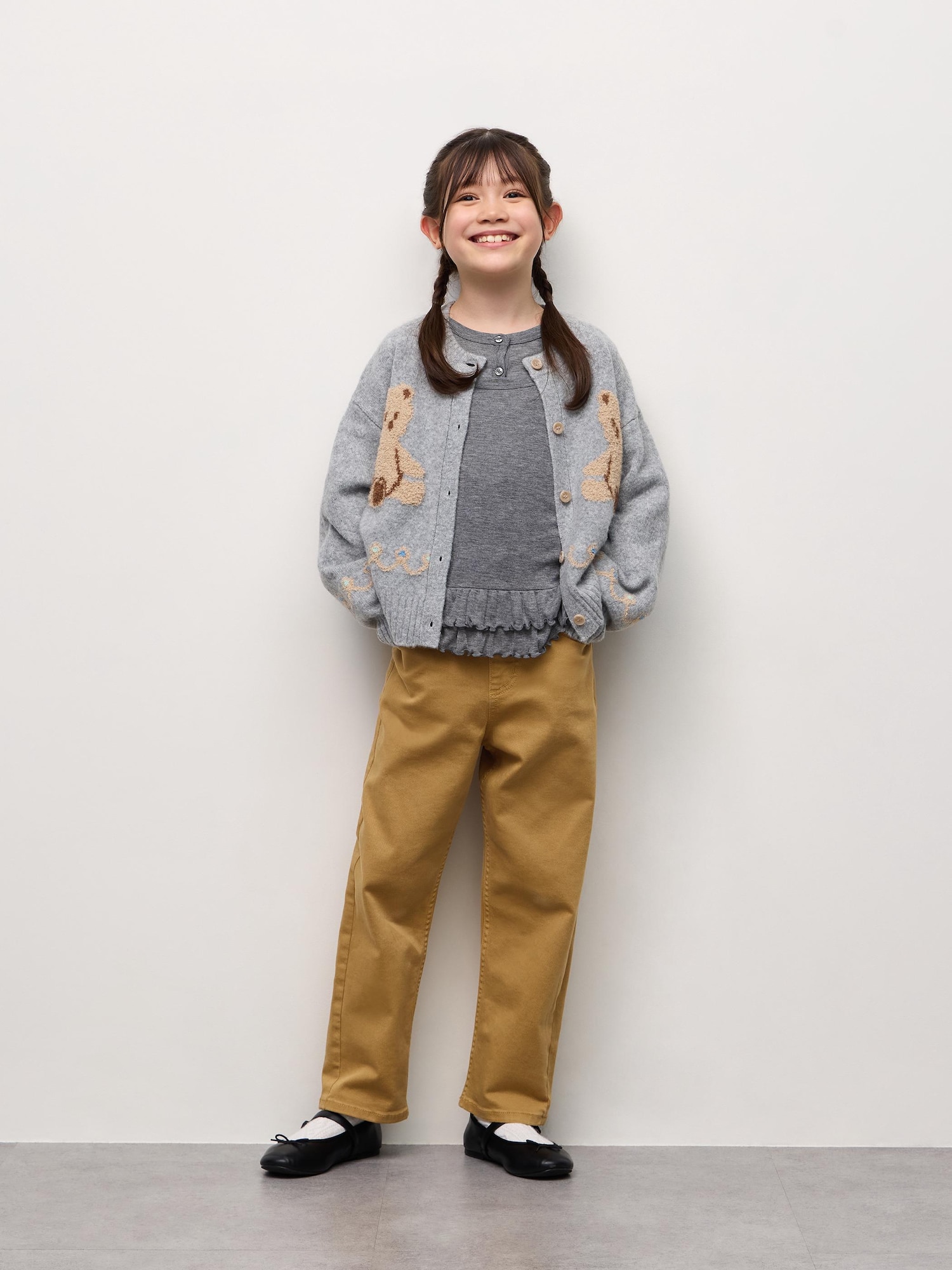 キッズ　ズボン GU公式 | KIDSストレッチストレートパンツ(キッズ)