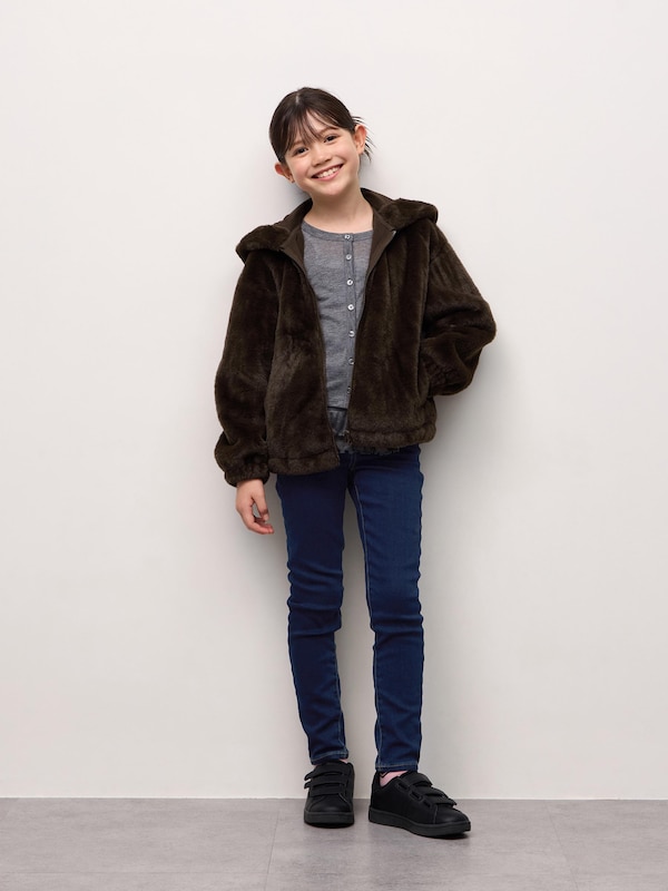 KIDSウルトラストレッチ裏起毛スキニージーンズ
