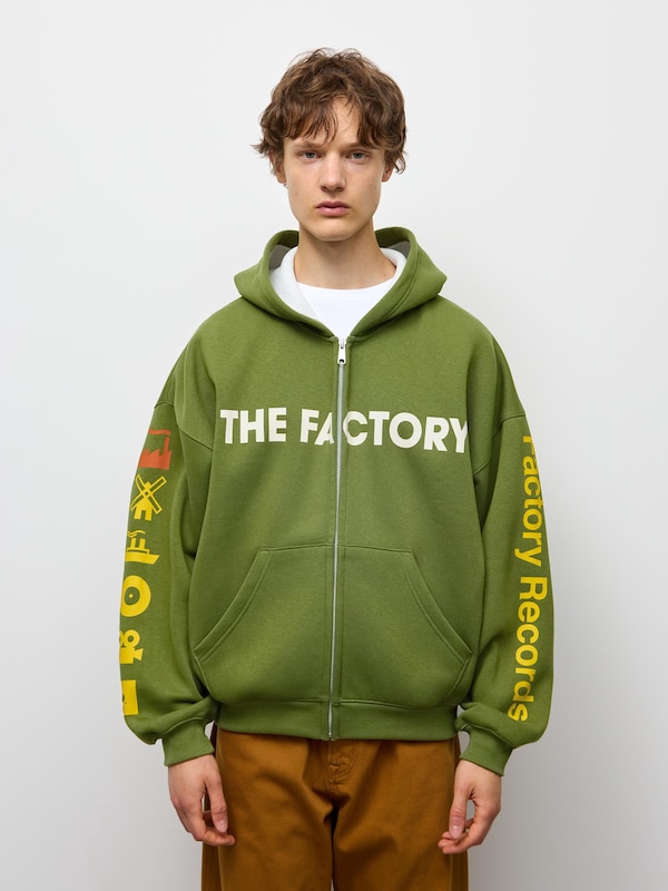 ヘビーウェイトスウェットフルジップパーカ Factory Records PF