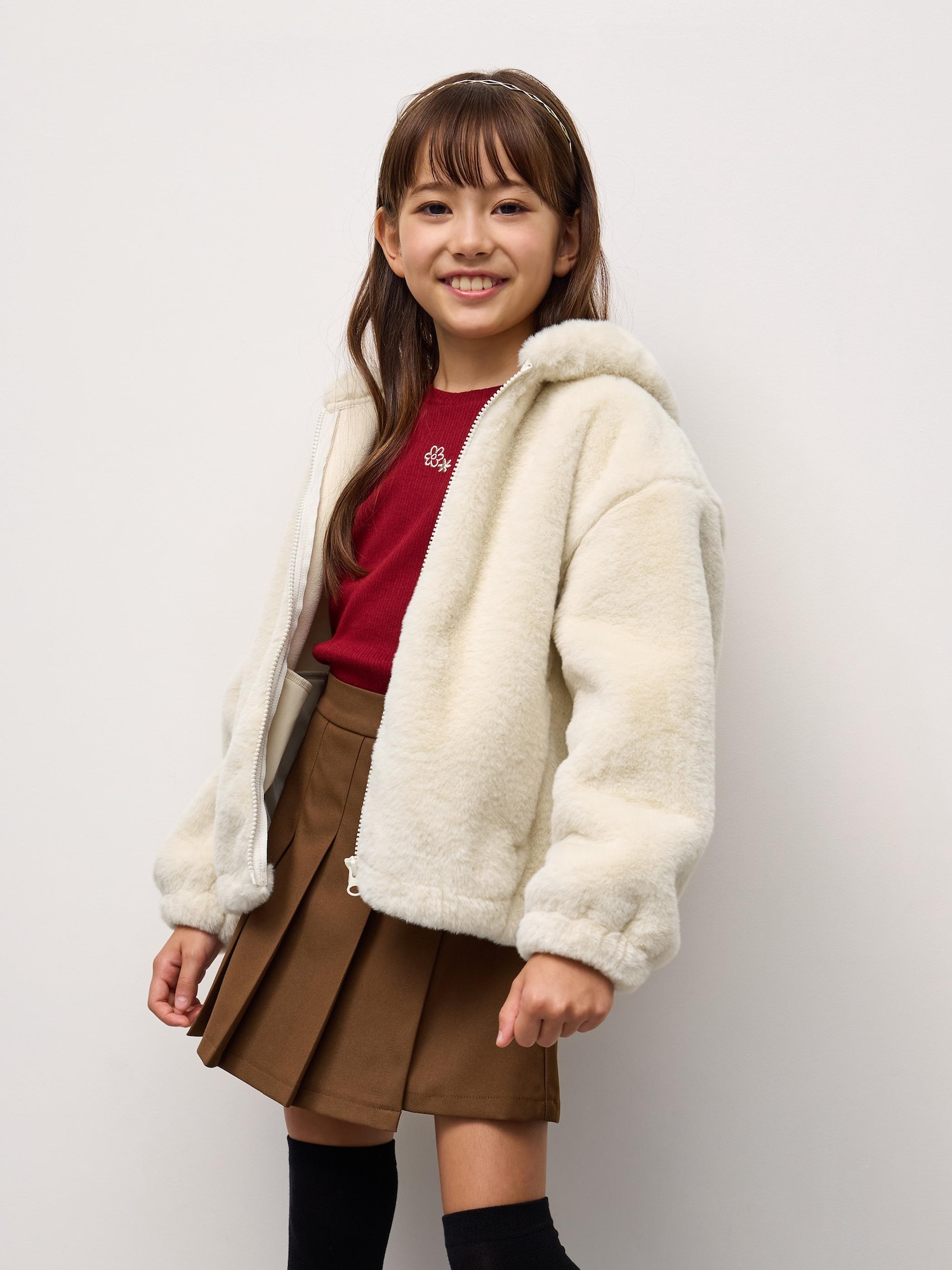 GIRLSフラッフィーフーディブルゾン