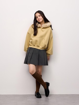 TEENデニムプリーツミニスコートJR UL