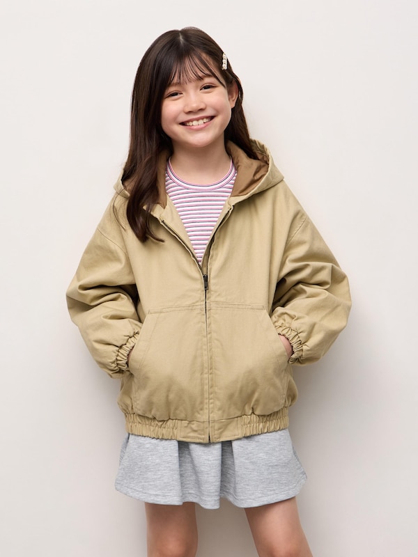 KIDSパデッドジップアップパーカ