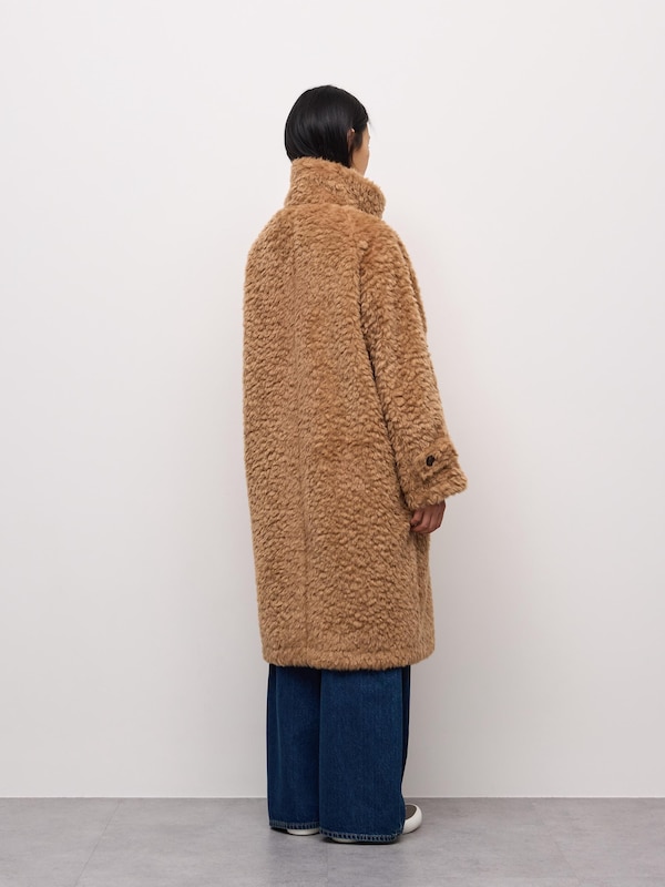 フラッフィーボアロングコート