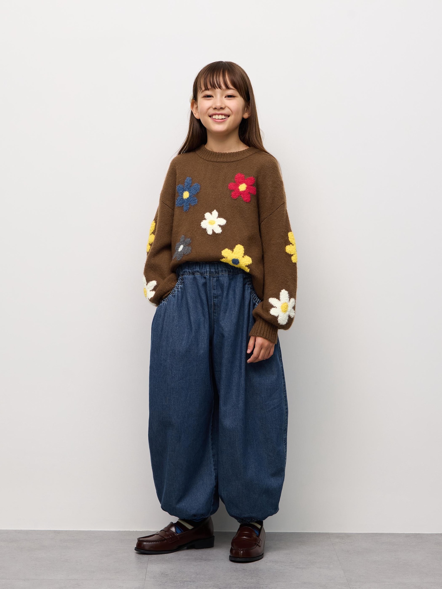 GIRLSライトデニムバルーンパンツ