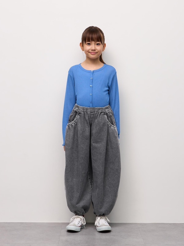 GIRLSライトデニムバルーンパンツ