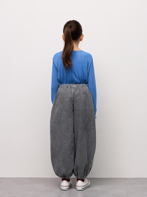 GIRLSライトデニムバルーンパンツ