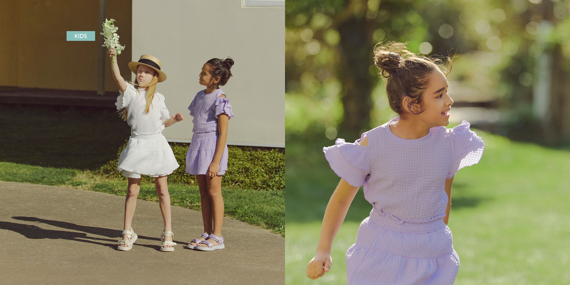 シャーリング
オープンショルダーT