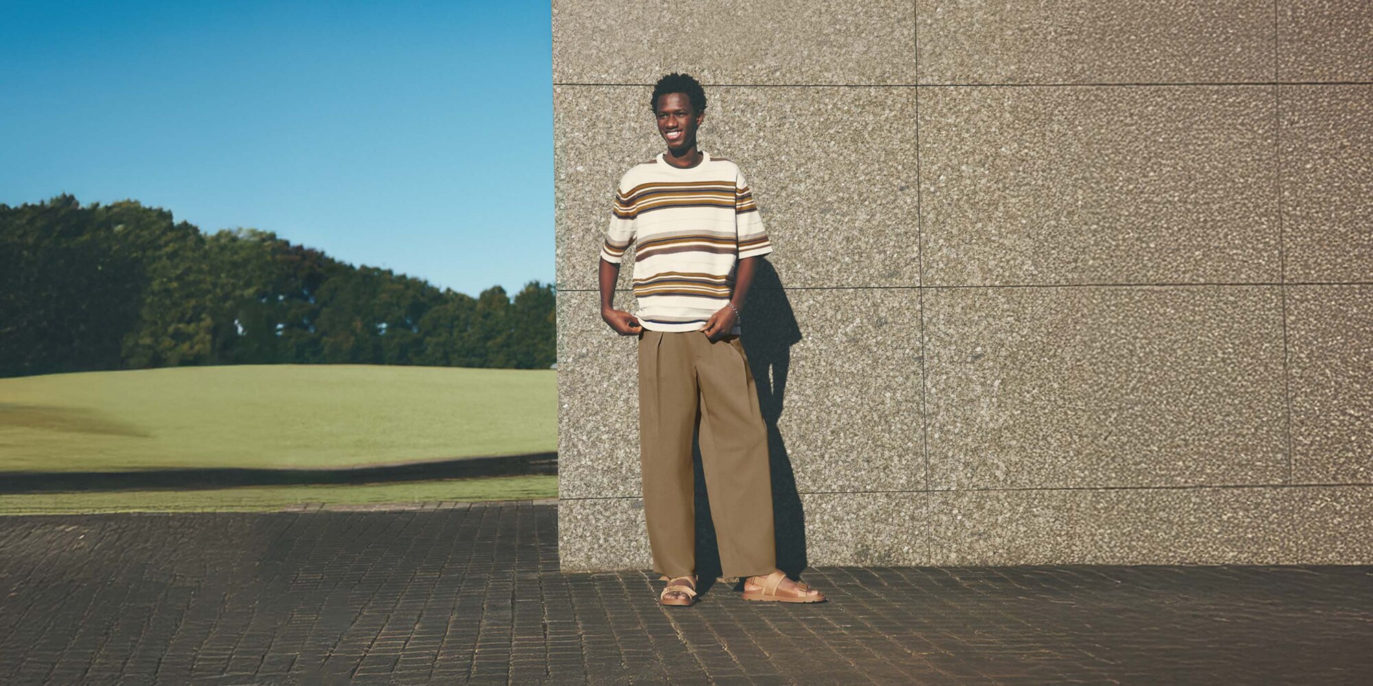 バレルレッグスラックス