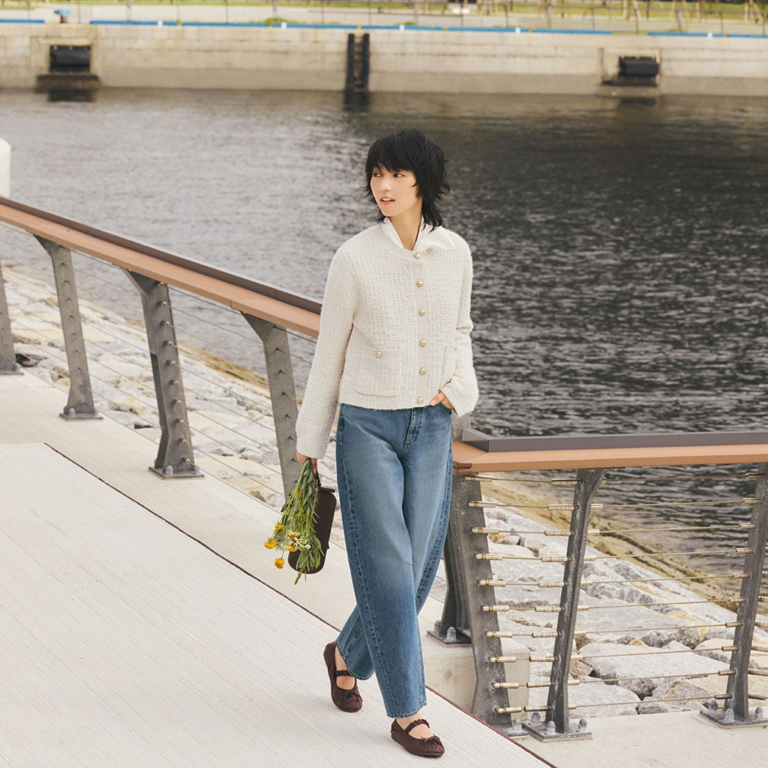 バレルレッグジーンズ